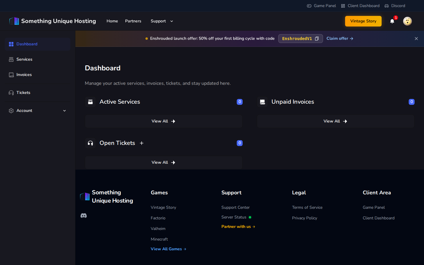 The Client Dashboard